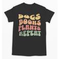 Colorful Dogs Books Plants Repeat Unisex T-Shirt