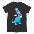 Cool Dinosaur Books Art For Men Women Libarian Book Lover Unisex T-Shirt