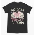 Coquette 100 Days Of Bows Books Reading 100th Day Of School Unisex T-Shirt