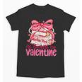 Coquette Bow All Booked For Valentine Book Lover Bookish Unisex T-Shirt