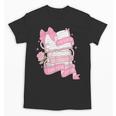 Coquette Reading Book Lover Pink Bow Bookish Mom & Daughter Unisex T-Shirt Coquette Reading Book Lover Pink Bow Bookish Mom & Daughter Unisex T-Shirt