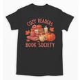 Cozy Readers Book Society Teacher Reading Floral Pumpkin Tee Unisex T-Shirt