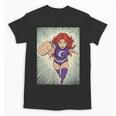 The Crimson Crescent 90s Retro Comic Book Superheroine Art Unisex T-Shirt