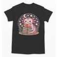 Cute Axolotl Reading Books Cozy Night Aesthetic Unisex T-Shirt Cute Axolotl Reading Books Cozy Night Aesthetic Unisex T-Shirt