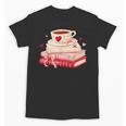 Cute Books And Coffee Crochet Valentines Day Tee For Couples Unisex T-Shirt Cute Books And Coffee Crochet Valentines Day Tee For Couples Unisex T-Shirt