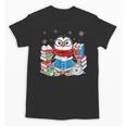 Cute Christmas A Penguin Reading Book Snowflake Hot Teacher Unisex T-Shirt Cute Christmas A Penguin Reading Book Snowflake Hot Teacher Unisex T-Shirt