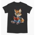 Cute Coyote With Book I Kids Coyote Unisex T-Shirt