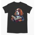 Cute Dog Basset Hound Reading Book Unisex T-Shirt Cute Dog Basset Hound Reading Book Unisex T-Shirt