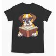 Cute Dog Boxer Reading Book Unisex T-Shirt Cute Dog Boxer Reading Book Unisex T-Shirt