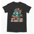 Cute Dragon Reading a Book Bookworm For Men Women Kid Unisex T-Shirt
