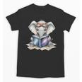 Cute Elephant Reading Universe Book Unisex T-Shirt Cute Elephant Reading Universe Book Unisex T-Shirt