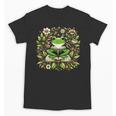 Cute Floral Frog Book Reading Unisex T-Shirt