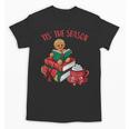 Cute Gingerbread Man Reading Book Nerd Christmas Bookish Unisex T-Shirt