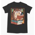 Cute Hedgehog Book Nerd Unisex T-Shirt