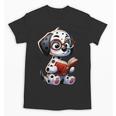 Dalmatian Reading a Book Dog Unisex T-Shirt