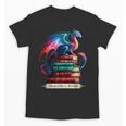 Dragons And Books Dragonworm Book Lover Reading Unisex T-Shirt Dragons And Books Dragonworm Book Lover Reading Unisex T-Shirt