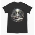 Duck Reading Book Full Moon Lake Scenery Unisex T-Shirt