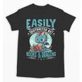 Easily Distracted By Books And Dragons Nerds Unisex T-Shirt Easily Distracted By Books And Dragons Nerds Unisex T-Shirt