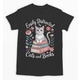 Easily Distracted By Cats And Books Reading Unisex T-Shirt Easily Distracted By Cats And Books Reading Unisex T-Shirt