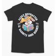 Easily Distracted By Rabbits And Books Reading Unisex T-Shirt