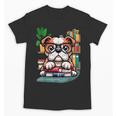 English Bulldog Reading a Book Dog Unisex T-Shirt English Bulldog Reading a Book Dog Unisex T-Shirt