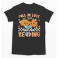 Fall In Love With Reading Thanksgiving Pumpkin Book Lover Unisex T-Shirt Fall In Love With Reading Thanksgiving Pumpkin Book Lover Unisex T-Shirt