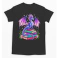 Fantasy Dragon Reading Books Bookworm Unisex T-Shirt Fantasy Dragon Reading Books Bookworm Unisex T-Shirt