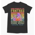Fantasy Reader Society Reading Book Retro Bookworm Reader Unisex T-Shirt