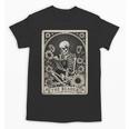Floral The Reader Tarot Card Skeleton Reading Book Unisex T-Shirt
