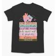 With Freedom Flowers Books And The Moon Unisex T-Shirt