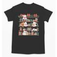 Ghost Christmas Reading Book Lover Library Christmas Teacher Unisex T-Shirt
