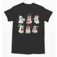 Ghost Santa Elf Squad Read Books Bookish Librarian Christmas Unisex T-Shirt