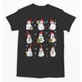 Ghosts Wearing Santa Hats Reading Books Christmas Book Lover Unisex T-Shirt Ghosts Wearing Santa Hats Reading Books Christmas Book Lover Unisex T-Shirt