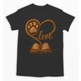 Girl Who Loves Dogs & Books Heart Dog Lover Reader Reeding Unisex T-Shirt Girl Who Loves Dogs & Books Heart Dog Lover Reader Reeding Unisex T-Shirt