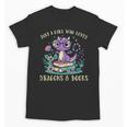 Girls Loves Dragon Books Fantasy Girls Kids Toddler Women Unisex T-Shirt Girls Loves Dragon Books Fantasy Girls Kids Toddler Women Unisex T-Shirt