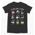 God Says I Am Cat Book Lover Christian Cute Jesus Girls Kids Unisex T-Shirt God Says I Am Cat Book Lover Christian Cute Jesus Girls Kids Unisex T-Shirt