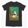 Groovy Ghost Reading Book Cat Halloween Ghost Teacher Unisex T-Shirt Groovy Ghost Reading Book Cat Halloween Ghost Teacher Unisex T-Shirt