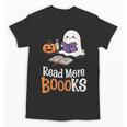 Halloween Teacher Women Cute Reading Ghost Read More Books Unisex T-Shirt Halloween Teacher Women Cute Reading Ghost Read More Books Unisex T-Shirt