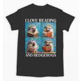 Hedgehog Love Reading And Hedgehogs Child Book Lover Unisex T-Shirt Hedgehog Love Reading And Hedgehogs Child Book Lover Unisex T-Shirt