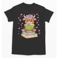 Highland Cow Reading Book Floral Bookworm Unisex T-Shirt Highland Cow Reading Book Floral Bookworm Unisex T-Shirt