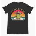 Howdy Reader Frog Reading Book Vintage Unisex T-Shirt