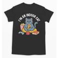 I'm An Indoor Cat Introvert Pizza Popcorn Book Gamer Cat Unisex T-Shirt I'm An Indoor Cat Introvert Pizza Popcorn Book Gamer Cat Unisex T-Shirt