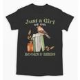 Just a Girl Who Loves Books And Birds Book Reading Bird Love Unisex T-Shirt