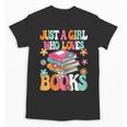 Just A Girl Who Loves Books Reading Cute Bookworm Girls Kids Unisex T-Shirt Just A Girl Who Loves Books Reading Cute Bookworm Girls Kids Unisex T-Shirt