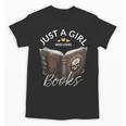 Just A Girl Who Loves Books Witchcraft Spell Book Halloween Unisex T-Shirt Just A Girl Who Loves Books Witchcraft Spell Book Halloween Unisex T-Shirt