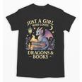 Just a Girl Who Loves Cute Dragons And Books Unisex T-Shirt