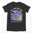 Just a Girl Who Loves Dragons And Books Dragon Reading Unisex T-Shirt