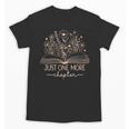 Just One More Chapter Bookish Book Reading Teal Beige Unisex T-Shirt