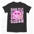 Library Book Fair Queen Vibe Groovy Tie Dye School Reading Unisex T-Shirt