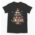 Library Books Christmas Tree Teacher Xmas Snowflake Unisex T-Shirt Library Books Christmas Tree Teacher Xmas Snowflake Unisex T-Shirt
